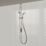 Aqualisa Visage HP/Combi Ceiling-Fed Single Outlet Chrome Thermostatic Digital Shower