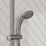 Aqualisa Visage HP/Combi Ceiling-Fed Single Outlet Chrome Thermostatic Digital Shower