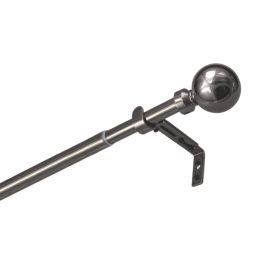 Renaissance Black Nickel Curtain Pole 28/25mm x 120-210cm