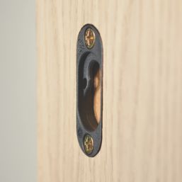 Button-Fix Type 1 Fully Rebated Panel Fixings Set Charcoal Black & Lime Green 30 Pieces