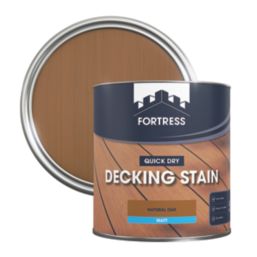 Fortress  2.5Ltr Natural Oak Anti Slip Decking Stain