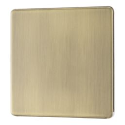 LAP  1-Gang Blanking Plate Antique Brass