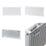 Flomasta 400mm x 1000mm 2284BTU White Type 11 Convector Radiator