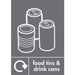 Essentials  Food Tins and Drink Cans Recycling Sign 297mm x 210mm