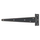 GateMate Black Straight Medium Tee Hinges  100mm x 12" x 300mm 2 Pack