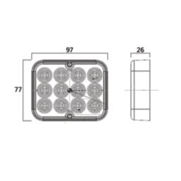Maypole  10-30V LED Rear Fog Lamp