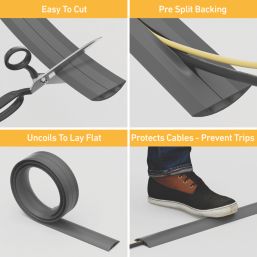 D-Line  Cable Cover 4.5m Grey