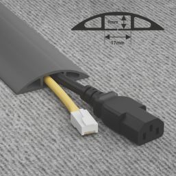 D-Line  Cable Cover 4.5m Grey