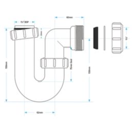 Viva Swivel 40mm Sink or Urinal Magna 1½ Trap