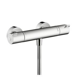 Hansgrohe MyFox Exposed Single Outlet Thermostatic Chrome Shower Mixer Valve