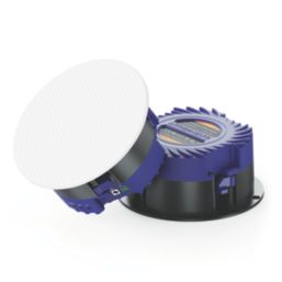 Lithe Audio 7" 25W RMS Wired or Wireless Bluetooth Ceiling Speaker Kit 30m White Grille