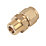 Flomasta  Brass Compression Adapting Male Coupler 8mm x 1/4"
