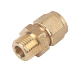 Flomasta  Brass Compression Adapting Male Coupler 8mm x 1/4"