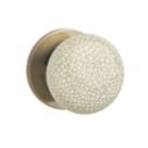 Designer Levers  Door Knob 60mm Pair Crackled Cream