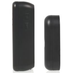 Byron DBY-22351 Battery-Powered Wireless Portable Door Chime  Black