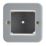 Contactum Metal Clad 2-Module Modular Faceplate Grey
