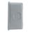 Contactum Metal Clad 2-Module Modular Faceplate Grey