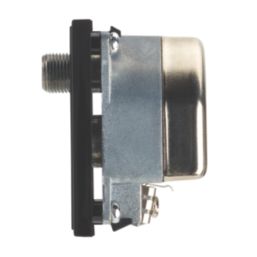 Contactum Media Modular Coaxial TV / FM & Twin Satellite Socket Black