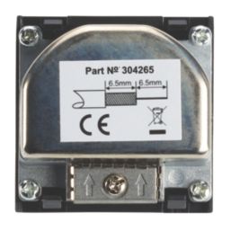 Contactum Media Modular Coaxial TV / FM & Twin Satellite Socket Black