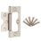 Smith & Locke Satin Nickel  Door Hinge 75mm x 33mm 2 Pack