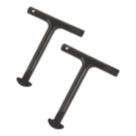 Forge Steel 115mm Manhole Cover Key 2 Pack