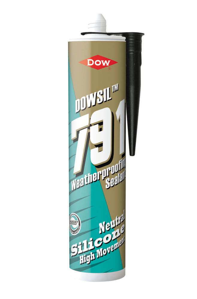 Dow 791 Weatherproofing Silicone Sealant Black 310ml Screwfix