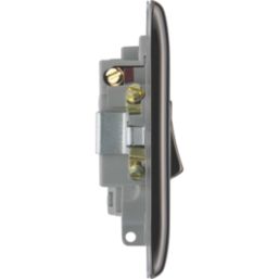 British General Nexus Metal 13A Switched Fused Spur  Black Nickel