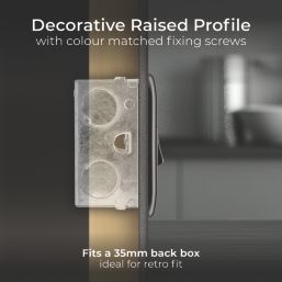 British General Nexus Metal 13A Switched Fused Spur  Black Nickel