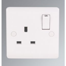 LAP  13A 1-Gang DP Switched Plug Sockets White   5 Pack