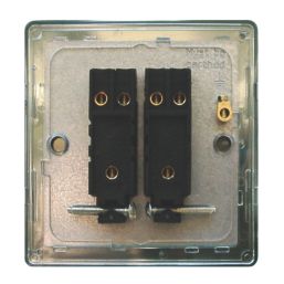 Varilight  10AX 2-Gang 2-Way Light Switch  White Chocolate