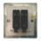 Varilight  10AX 2-Gang 2-Way Light Switch  White Chocolate