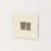 Varilight  10AX 2-Gang 2-Way Light Switch  White Chocolate