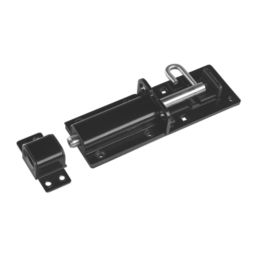 GateMate Heavy Duty Padbolt Black  180mm