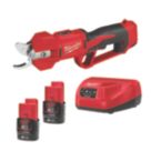 Milwaukee M12BLPRS-202 12V 2 x 2.0Ah Li-Ion RedLithium Cordless Scissor Pruning Shears