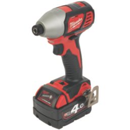 Milwaukee M18 BPP4C-402B 18V 2 x 4.0Ah Li-Ion RedLithium  Cordless 4 Piece Kit