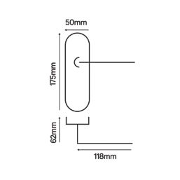 Smith & Locke Blyth Fire Rated Lever Lock Door Handle Pair Polished Chrome