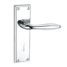 Smith & Locke Blyth Fire Rated Lever Lock Door Handle Pair Polished Chrome
