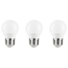 LAP  E27 Mini Globe LED Light Bulb  470lm 4.2W 3 Pack