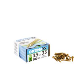 Optimaxx  PZ Countersunk  Wood Screws 3.5mm x 35mm 200 Pack
