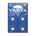 Varta LR44 1.5V Button Cell Alkaline Batteries 4 Pack