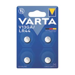 Varta LR44 1.5V Button Cell Alkaline Batteries 4 Pack