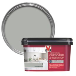 V33 2Ltr Loft Grey Satin Kitchen Cupboard Paint