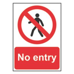 Essentials "No Entry" Sign 210mm x 148mm