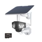 Reolink Duo 2 DLB6M4GS2M64-UK Solar-Powered White Wireless 2K Indoor & Outdoor Bullet 4G Camera