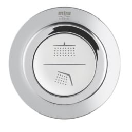 Mira Mode Maxim Gravity-Pumped Ceiling-Fed Chrome Thermostatic Digital Mixer Shower