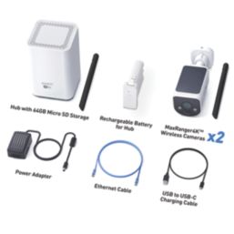 Swann MaxRanger SWNVK-MR4KSD2 64GB 6-Channel 4K Long Range Security Camera System & 2 x 4K Indoor & Outdoor Cameras