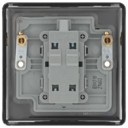 LAP  20A 1-Gang DP Control Switch Black Nickel with Neon with Black Inserts