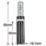 Trend TR30X1/2TC 1/2" Straight Guided Profiler Router Cutter 19.1mm x 50mm