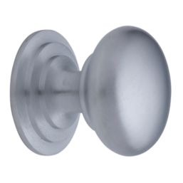 Fingertip Design  Victorian Cupboard Knob Satin Chrome 38mm