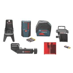 Bosch GCL 2-50 Red Self-Levelling Cross-Line Laser With Receiver